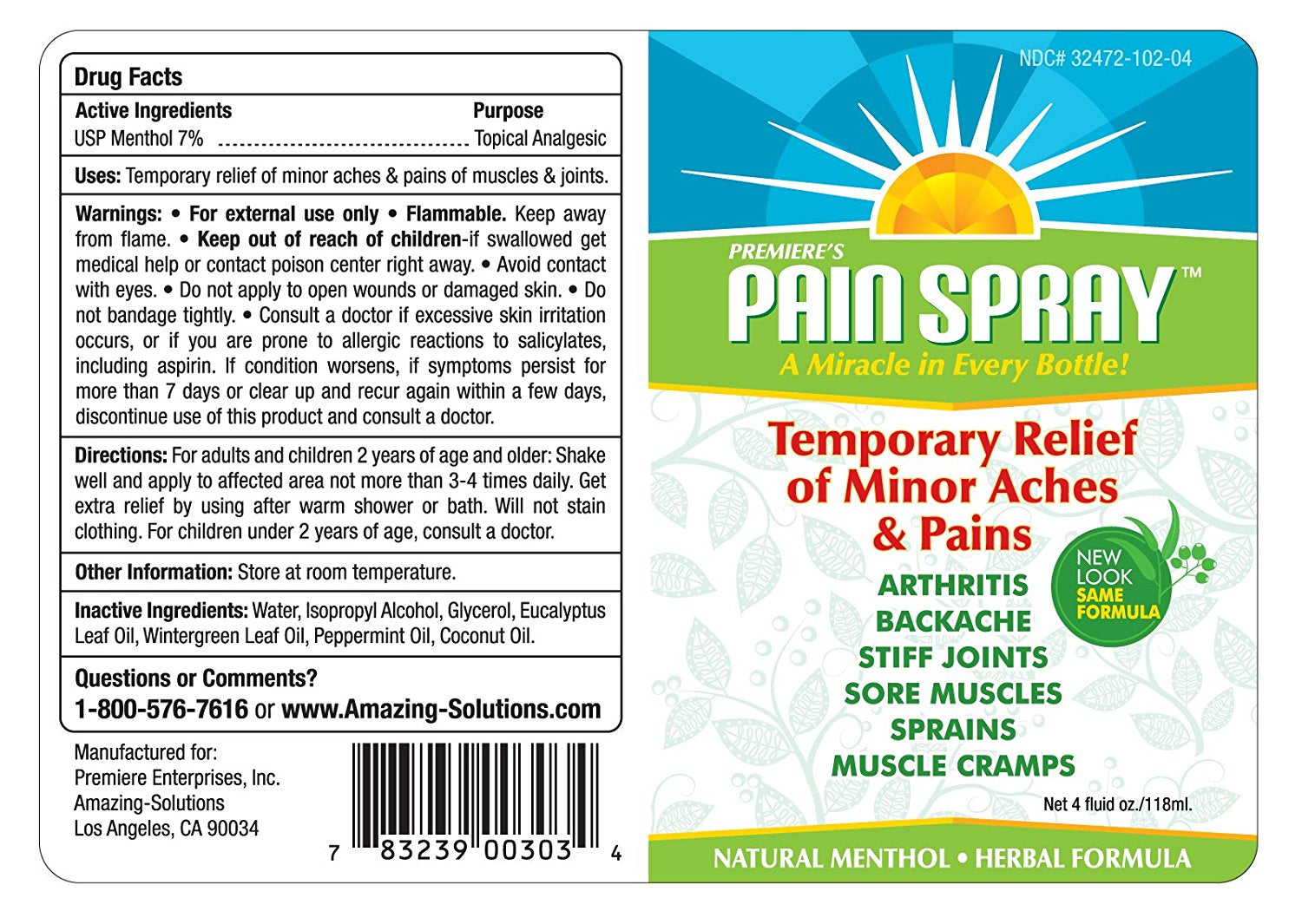 Pain Spray Twin Pack