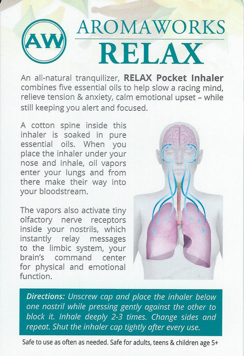 AromaWorks Aromatherapy RELAX Inhaler